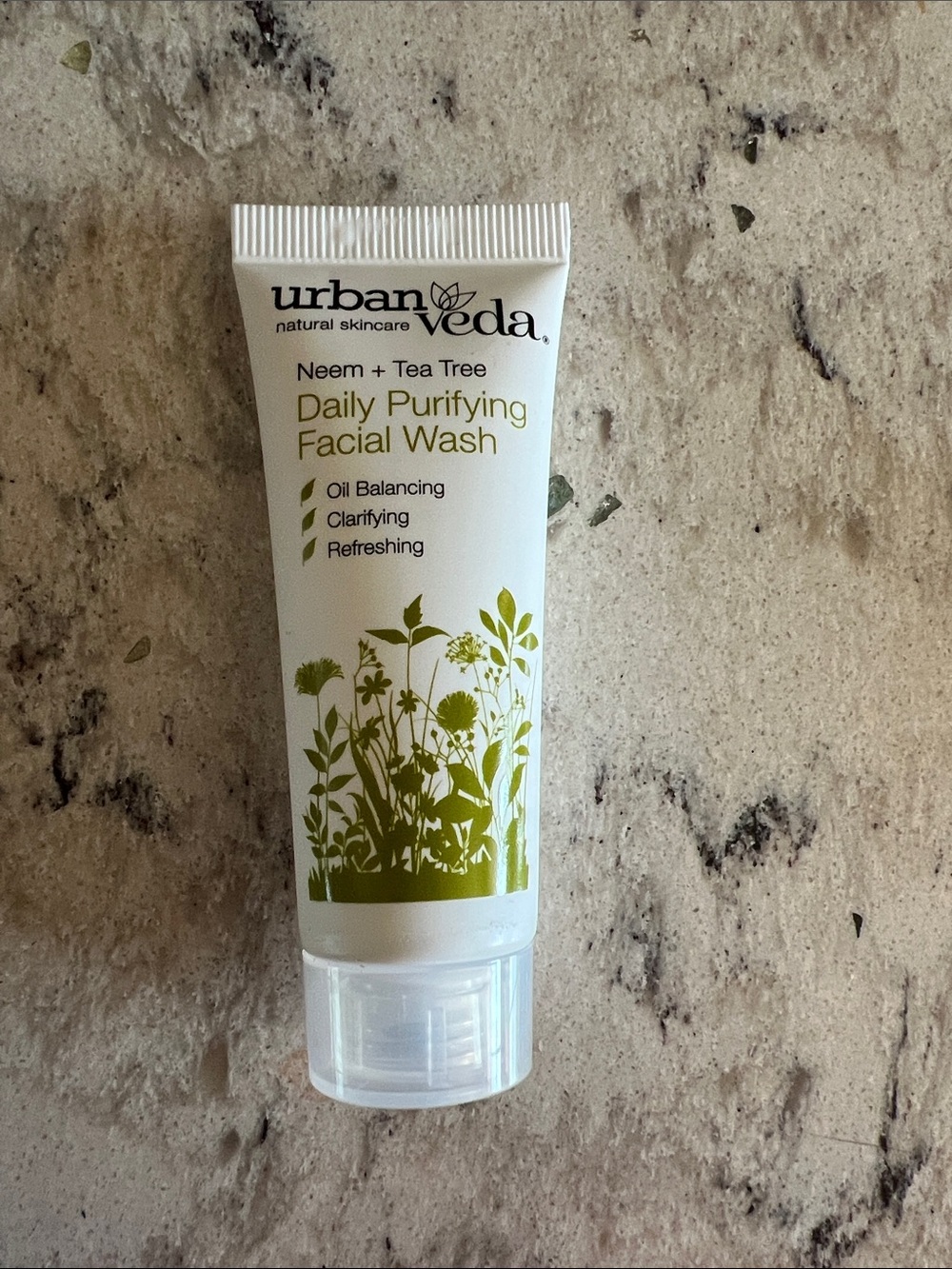 4/$14 Urban Veda Daily Purifying Facial Wash, Travel Size 0.67 fl oz, NEW